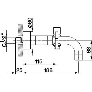 Смеситель для ванны Cisal Barcelona Quad BQ00013021 купить в интернет-магазине сантехники Sanbest