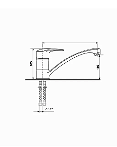 Смеситель для кухни MIXLINE ML-GS03 526193 песочный купить в интернет-магазине сантехники Sanbest