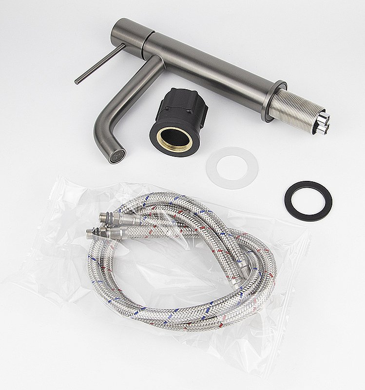 Смеситель для раковины Kaiser Vita 43211-15 вороненая сталь купить в интернет-магазине сантехники Sanbest