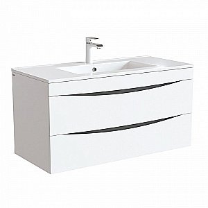 Тумба с раковиной IDDIS Cloud CLO10W1i95K 100 белая для ванной в интернет-магазине Sanbest