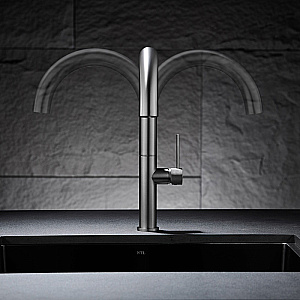 Смеситель для кухни Elghansa RADIANT XQ 5647181-Gun оружейная сталь матовая купить в интернет-магазине сантехники Sanbest