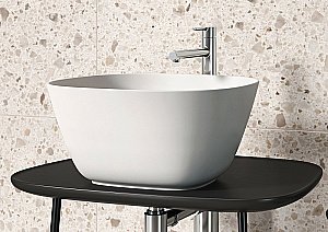 Раковина накладная Vitra Plural 45 7811B401-0016 белая матовая купить в интернет-магазине Sanbest