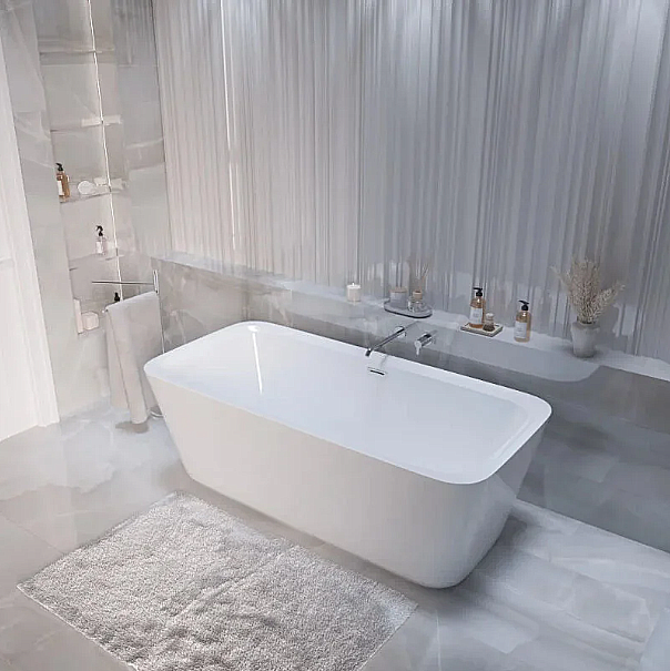 Ванна акриловая Grossman Cristal 170х80 GR-2023 белая купить в интернет-магазине Sanbest