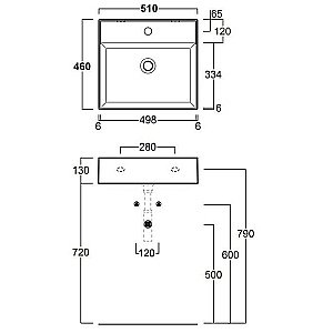 Раковина Simas Agile AG51 bi купить в интернет-магазине Sanbest