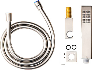 Душевой гарнитур Allen Brau Infinity 5.21021-BN никель брашированный купить в интернет-магазине сантехники Sanbest