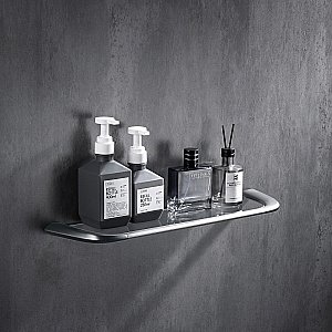 Полка стеклянная ABBER Nord AA1555SP сатин купить в интернет-магазине сантехники Sanbest