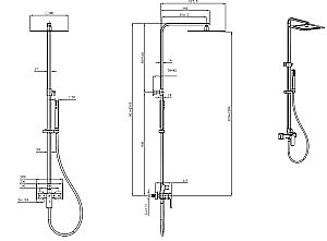 Душевая система Allen Brau Infinity 5.21012-00 купить в интернет-магазине сантехники Sanbest