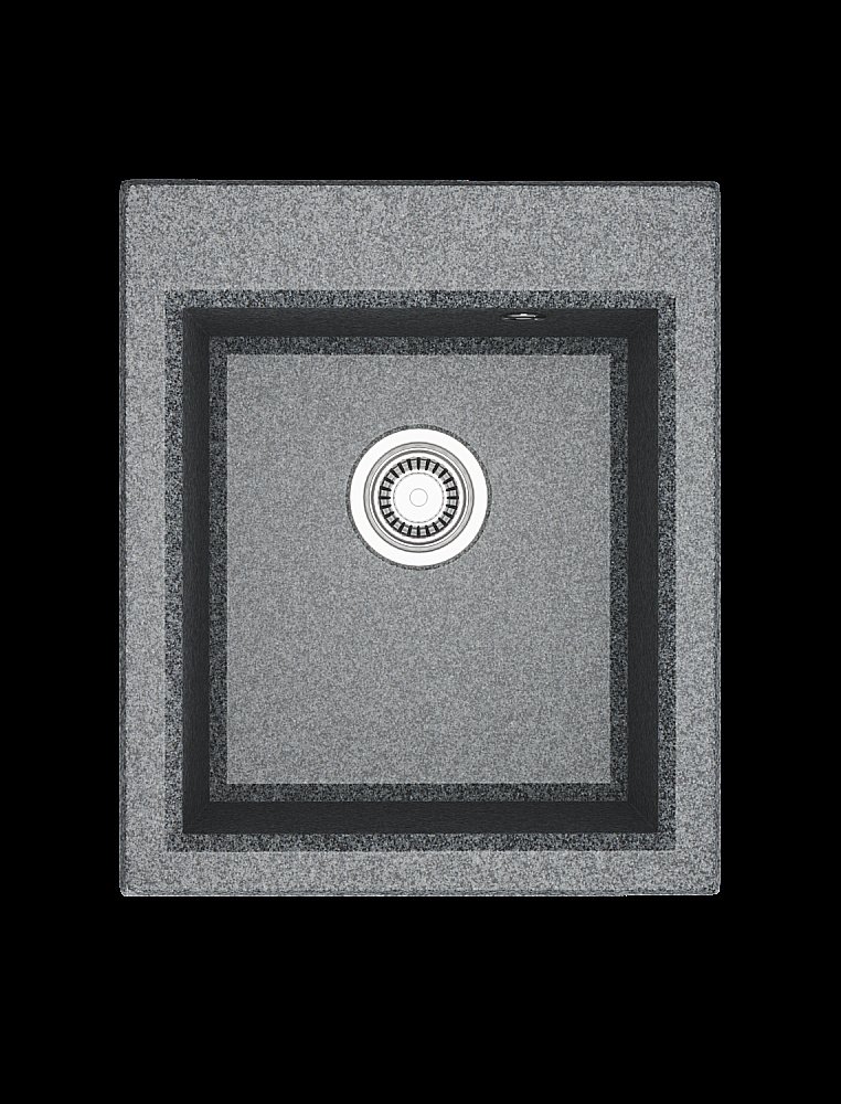 Мойка кухонная Акватон Линеа 43 серая купить в интернет-магазине сантехники Sanbest