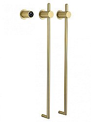 Полотенцесушитель электрический встраиваемый WONZON & WOGHAND LEIPZIG, Брашированное золото (WW-AL3621-BG) купить в интернет-магазине сантехники Sanbest