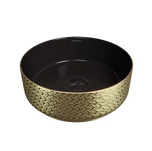 Раковина Grossman Color GR-5010GBR золото/черная купить в интернет-магазине Sanbest