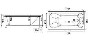 Cмеситель для раковины Jacob Delafon CLEO 1889 E24309-CP хром купить в интернет-магазине сантехники Sanbest