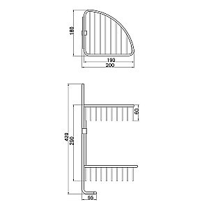 Полка Veragio Basket VR.GFT-9037.BR купить в интернет-магазине сантехники Sanbest