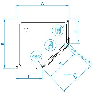 Душевая система RGW Shower Panels SP-6143-01 50140801-01 хром купить в интернет-магазине сантехники Sanbest