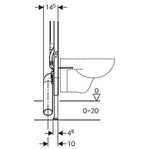 Система инсталляции для унитаза Geberit Sigma 8 111.796.00.1 купить в интернет-магазине сантехники Sanbest