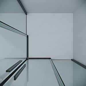 Душевой уголок Grossman Galaxy 300.K33.01.1010.42.00 100x100 стекло прозрачное/профиль графит сатин купить в интернет-магазине Sanbest