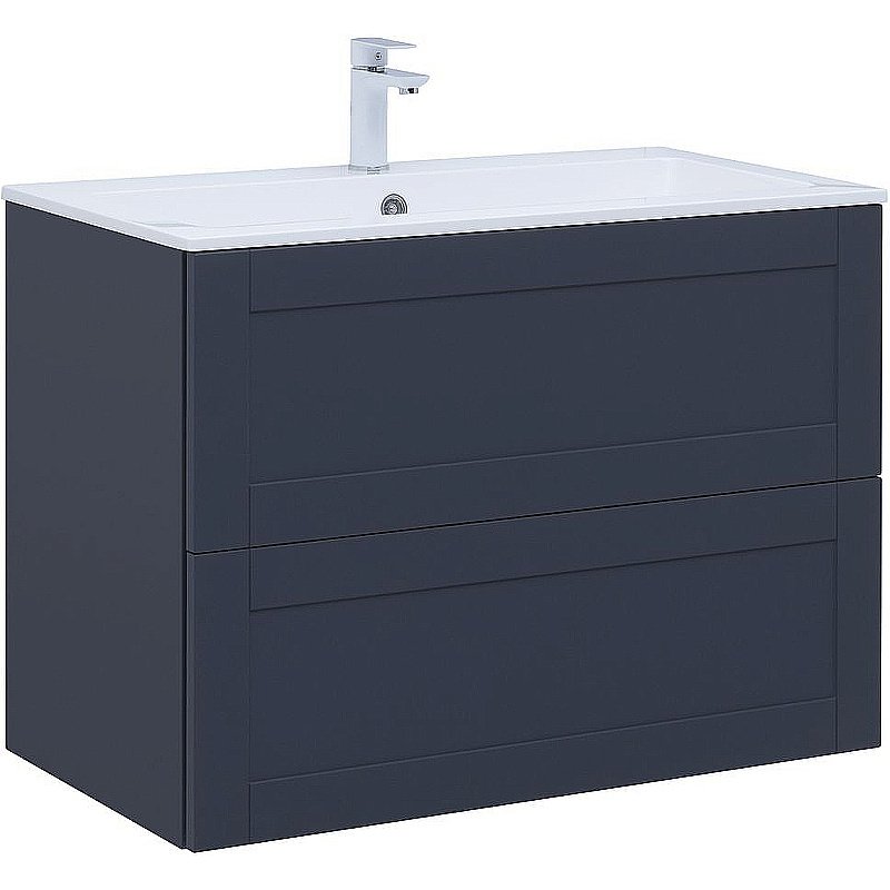 Тумба с раковиной Aquanet Терра 90 313246 маренго для ванной в интернет-магазине Sanbest