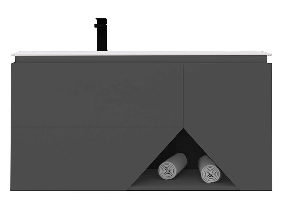 Тумба с раковиной Cezares 1973 106 Grigio nuvola для ванной в интернет-магазине Sanbest