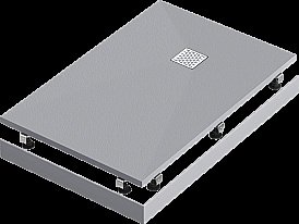 Поддон литьевой Good Door Essentia 80x100 Графит купить в интернет-магазине Sanbest