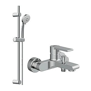 Смеситель для ванны Cersanit BRASKO с душевым гарнитуром VIBE 64513 купить в интернет-магазине сантехники Sanbest