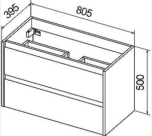 Тумба с раковиной Belbagno Kraft 39 800 для ванной в интернет-магазине Sanbest