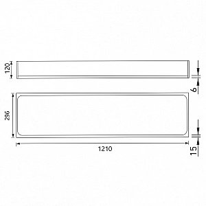 Скрытая настенная ниша Abber Nischen AN3006MB черная матовая купить в интернет-магазине сантехники Sanbest