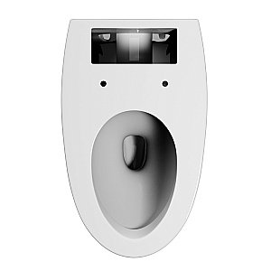 Унитаз приставной Abber Bequem AC1125P белый, с крышкой микролифт купить в интернет-магазине Sanbest