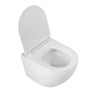 Унитаз подвесной BelBagno Sfera-R BB046CHR/SC белый, безободковый, с крышкой микролифт купить в интернет-магазине Sanbest