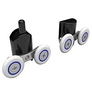 Душевой уголок Black&White GALAXY 8021000 90x90 стекло прозрачное/профиль черный матовый купить в интернет-магазине Sanbest