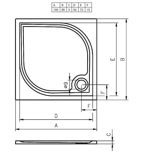 Душевой поддон Riho Kolping DB31 100x80 D004006005 белый купить в интернет-магазине Sanbest