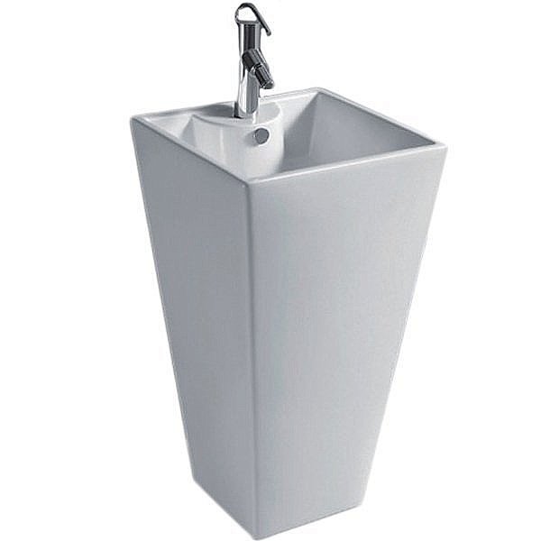 Раковина напольная Ceramalux N 47,5 NB 145 белая купить в интернет-магазине Sanbest