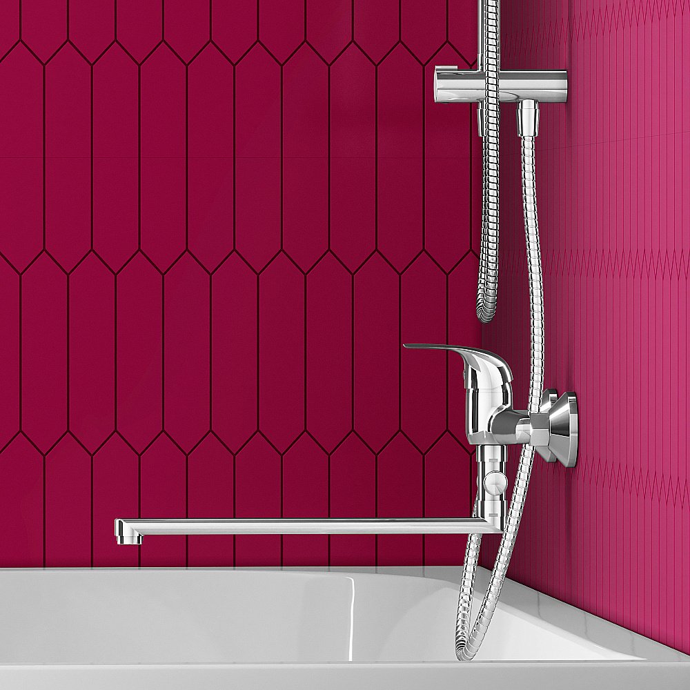 Смеситель для ванны Dorff Stark D1109500 хром купить в интернет-магазине сантехники Sanbest