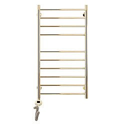 Полотенцесушитель электрический Domoterm Медея П10 500x1000 EL золото левый купить в интернет-магазине сантехники Sanbest