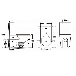 Инсталляция для унитаза Azario AZ-8010-1000 купить в интернет-магазине сантехники Sanbest