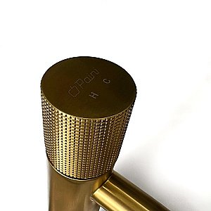 Смеситель для раковины PAINI Cox grip 7GPJ205OLL золото матовое купить в интернет-магазине сантехники Sanbest