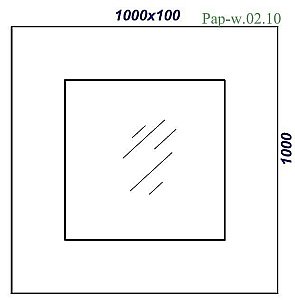 Зеркало в раме Clarberg Papyrus wood 100 в ванную от интернет-магазине сантехники Sanbest