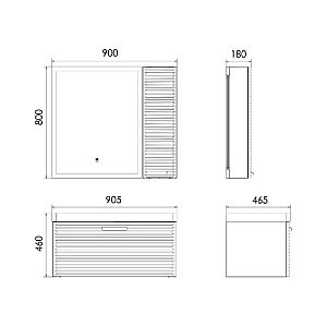Пенал Comforty Танжер 00-00017882 белый матовый для ванной в интернет-магазине сантехники Sanbest