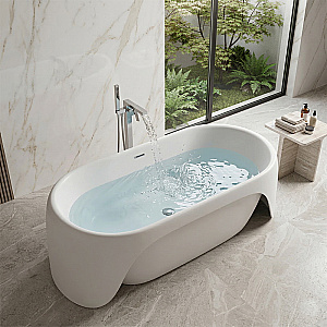 Ванна Black&White Swan SB3055 170x78 белая купить в интернет-магазине Sanbest