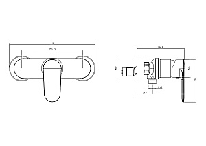 Набор смесителей Aquatek НИКА Set 3 в 1 (AQ1810MB+AQ1860MB+AQ2017MB) черный матовый купить в интернет-магазине сантехники Sanbest