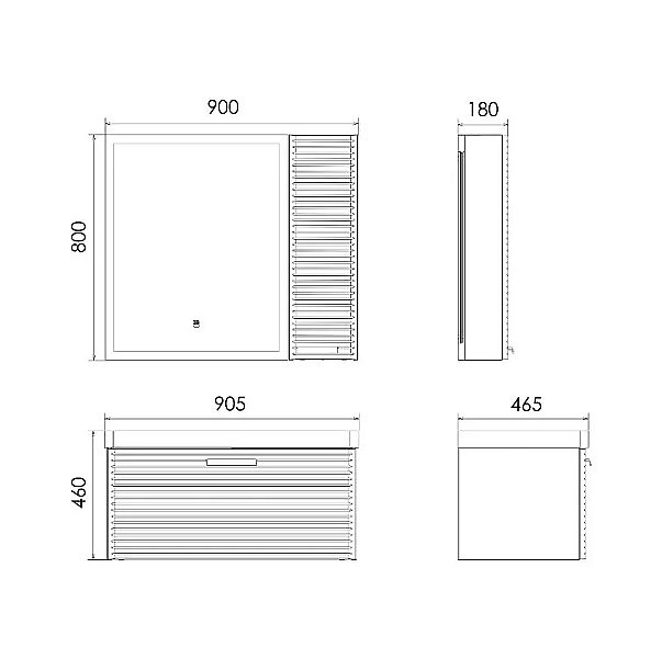 Пенал Comforty Танжер 00-00017882 белый матовый для ванной в интернет-магазине сантехники Sanbest