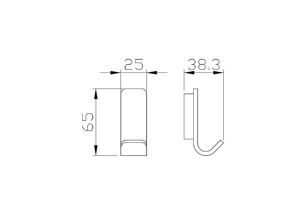 Крючок WONZON & WOGHAND LOTTE WW-8315 хром купить в интернет-магазине сантехники Sanbest