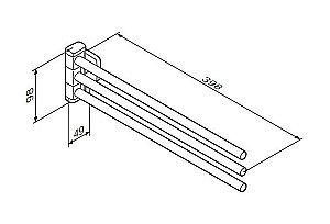 Полотенцедержатель AM.PM Gem A9032700 купить в интернет-магазине сантехники Sanbest
