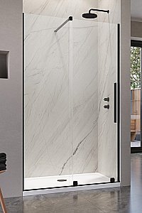 Душевая дверь Radaway Furo Black DWJ 130 стекло прозраное/профиль черный матовый купить в интернет-магазине Sanbest