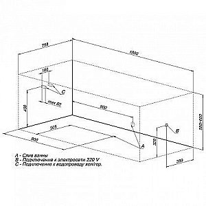 Акриловая ванна Aquanet Valencia 180x80 215694 с к/с97 купить в интернет-магазине Sanbest