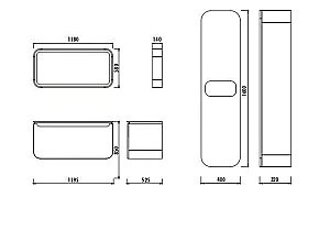 Зеркало Creavit Pion 118 в ванную от интернет-магазине сантехники Sanbest