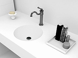 Раковина под столешницу Montebianco NEMI 11102 белая матовая купить в интернет-магазине Sanbest