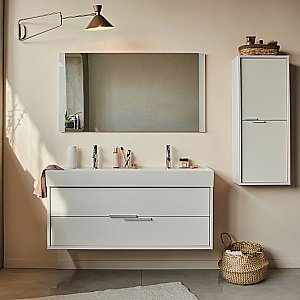 Тумба с раковиной Jacob Delafon VIVIENNE 120 белый глянцевый для ванной в интернет-магазине Sanbest