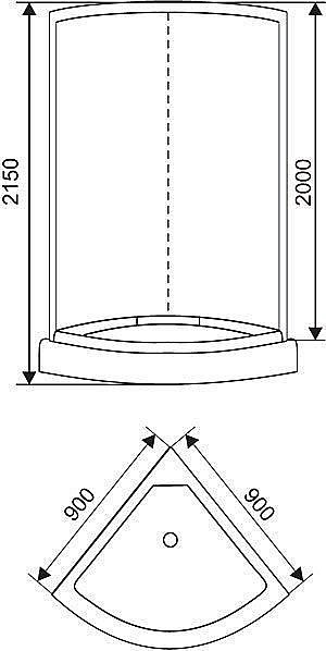 Душевая кабина ARCUS AS-101-9 купить в интернет-магазине Sanbest