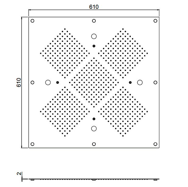 Верхний душ Carimali MyDream 23052XN/S-CRX купить в интернет-магазине сантехники Sanbest