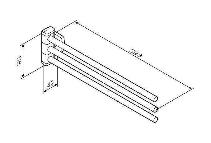Полотенцедержатель AM.PM Gem A9032700 купить в интернет-магазине сантехники Sanbest