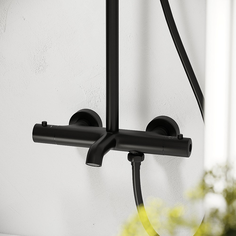 Душевая система Sancos Game SC3001LMB черный матовый купить в интернет-магазине сантехники Sanbest